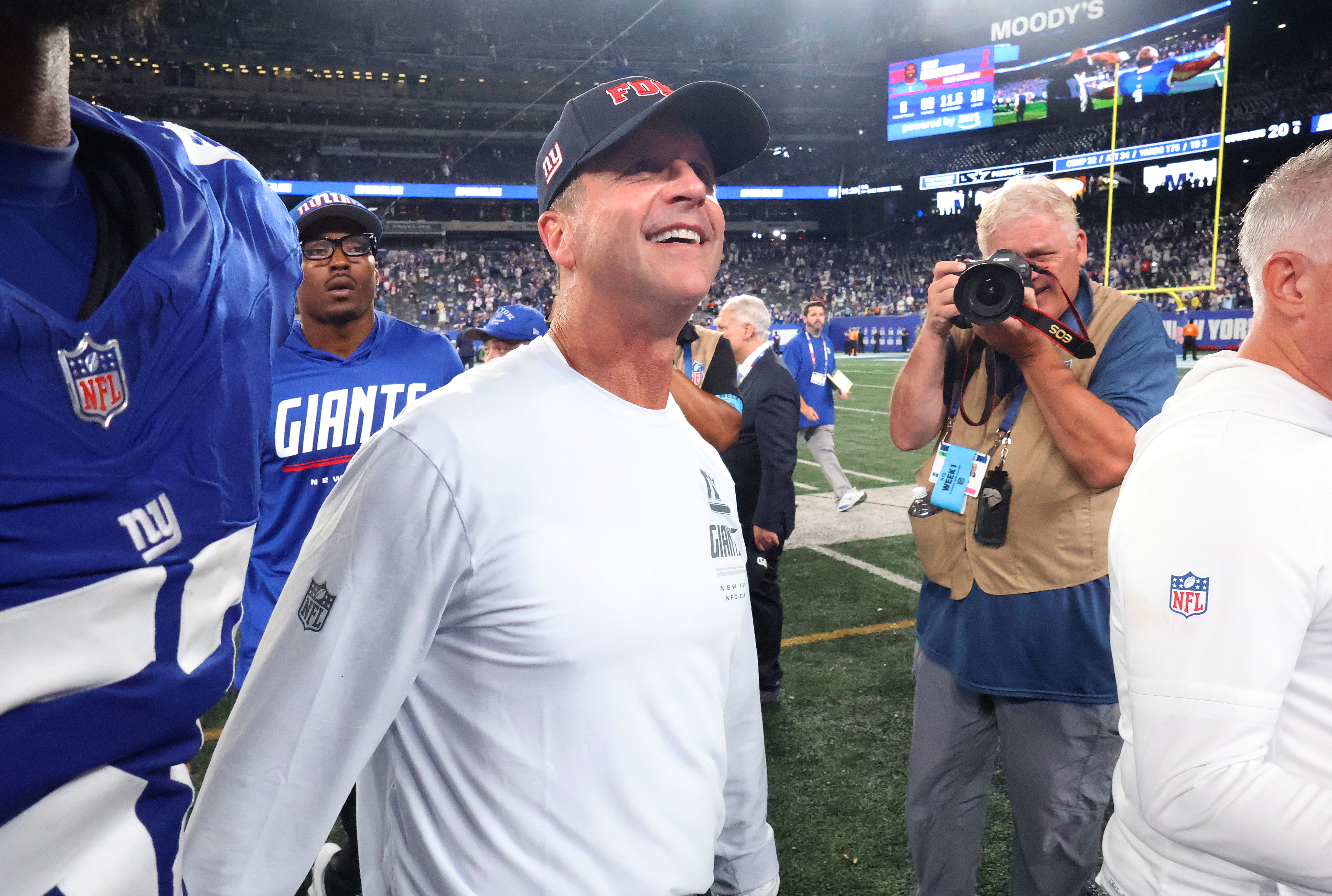 John Harbaugh’s opening act was everything Giants brought him here for