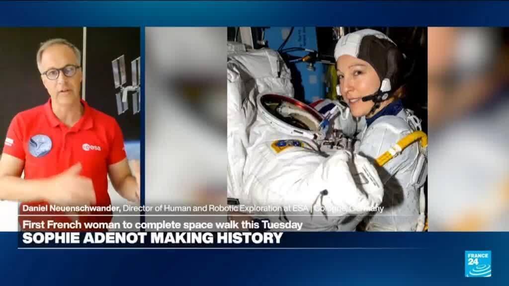 ISS: Sophie Adenot and Anil Menon conduct spacewalk to replace space-to-ground antenna