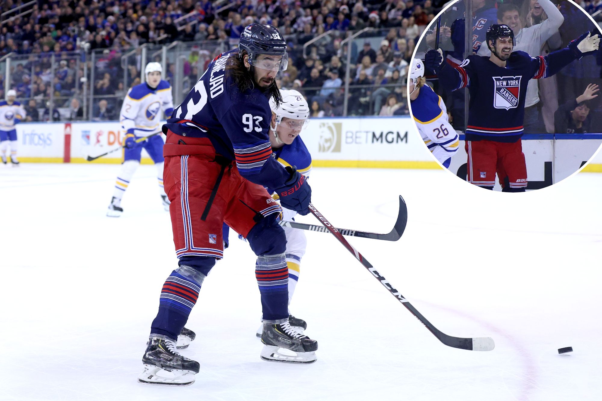 Rangers’ top line is beginning to find stride, scoring touch