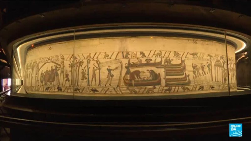 The Bayeux tapestry arrives in London for display at British Museum