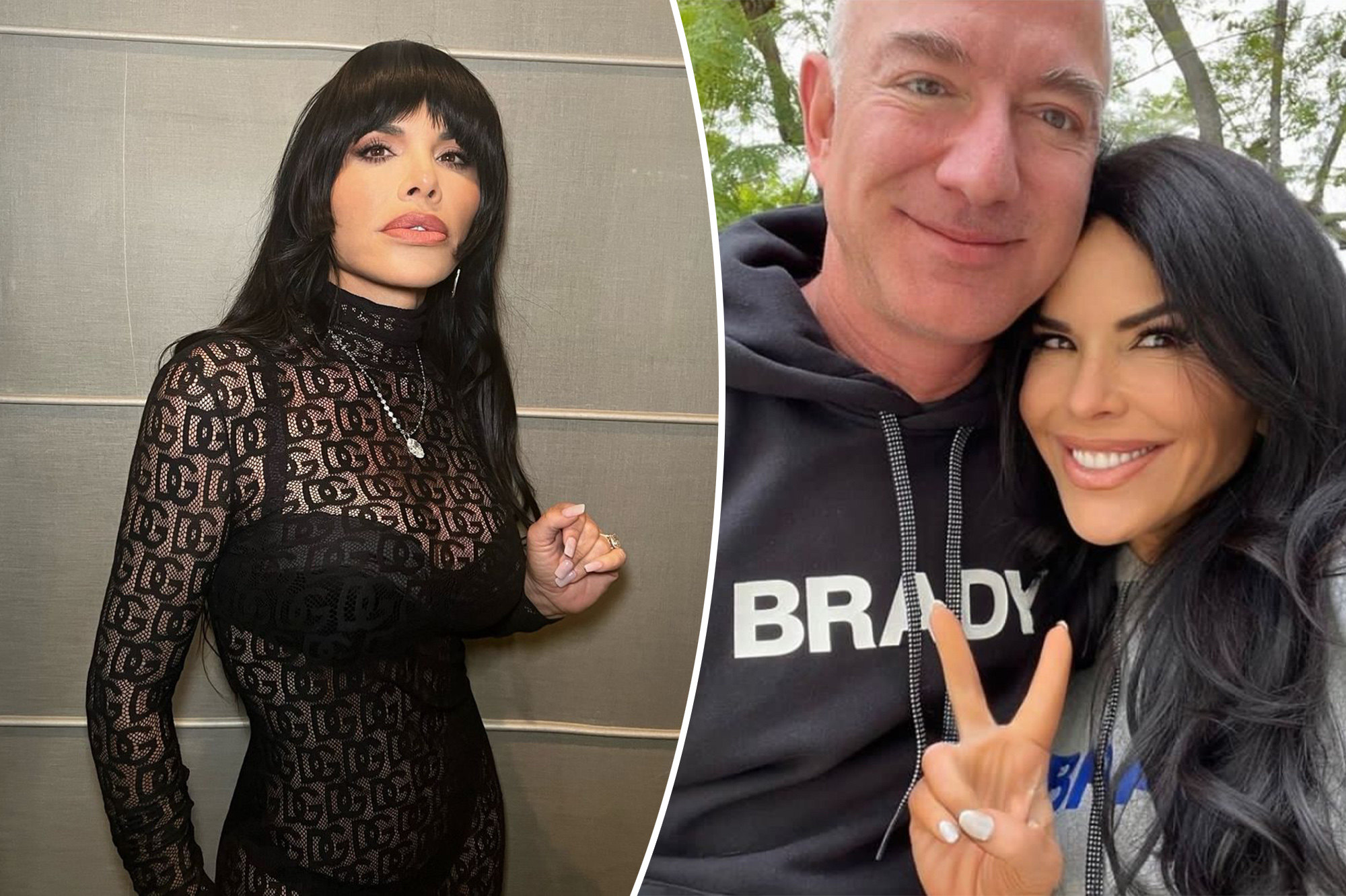 Lauren Sanchez wears sexy seethrough dress for Jeff Bezos as he turns
