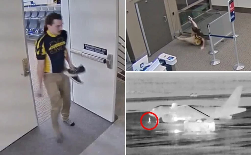 ВИДЕО: опоздавший на самолет мужчина выбежал на взлетную полосу, и его ...