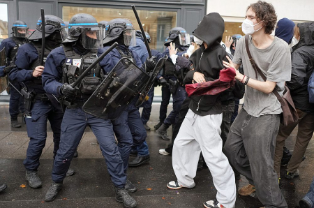 Photo : Inbox Des milliers d'interpellations lors de manifestations lycéennes