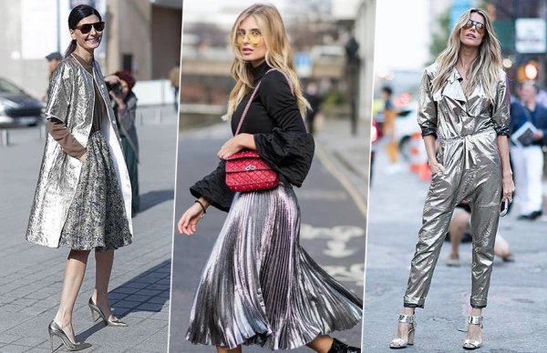 How to Incorporate Metallics into Everyday Outfits: Ideas from Street ...