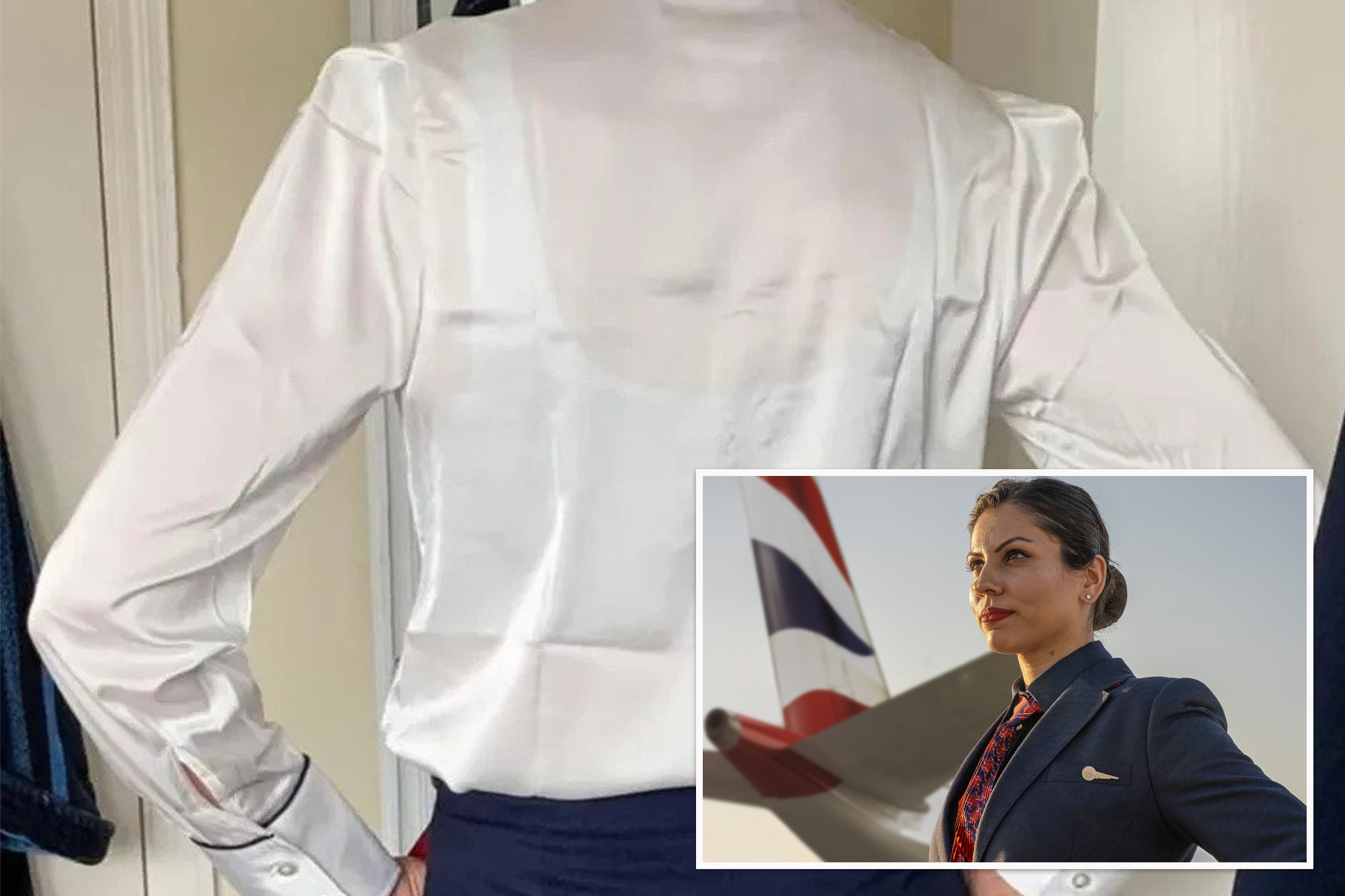 British Airways Told Female Flight Attendants To Wear White Bras Under New ‘see Through Blouses 2414