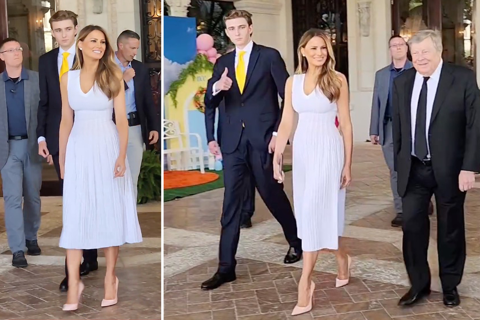 6-foot-7 Barron Trump Towers Over Mom Melania In Rare Appearance With ...